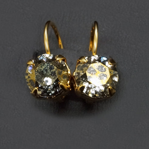 Auskari "Krāšņums (Gold Patina)" ar Swarovski™ kristāliem